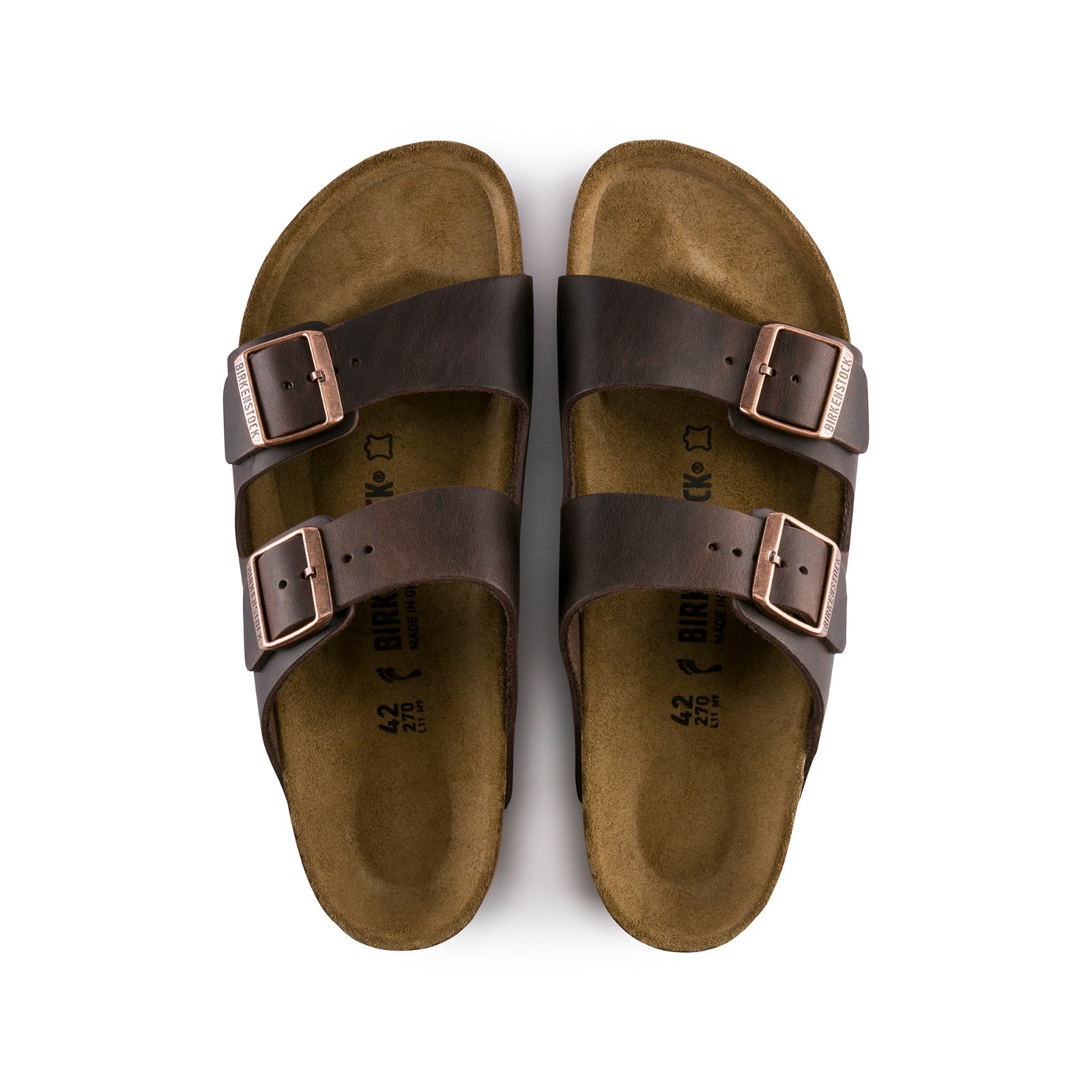 Birkenstock Arizona Oiled Leather (Habana) Men's Sandals 0052532 52531