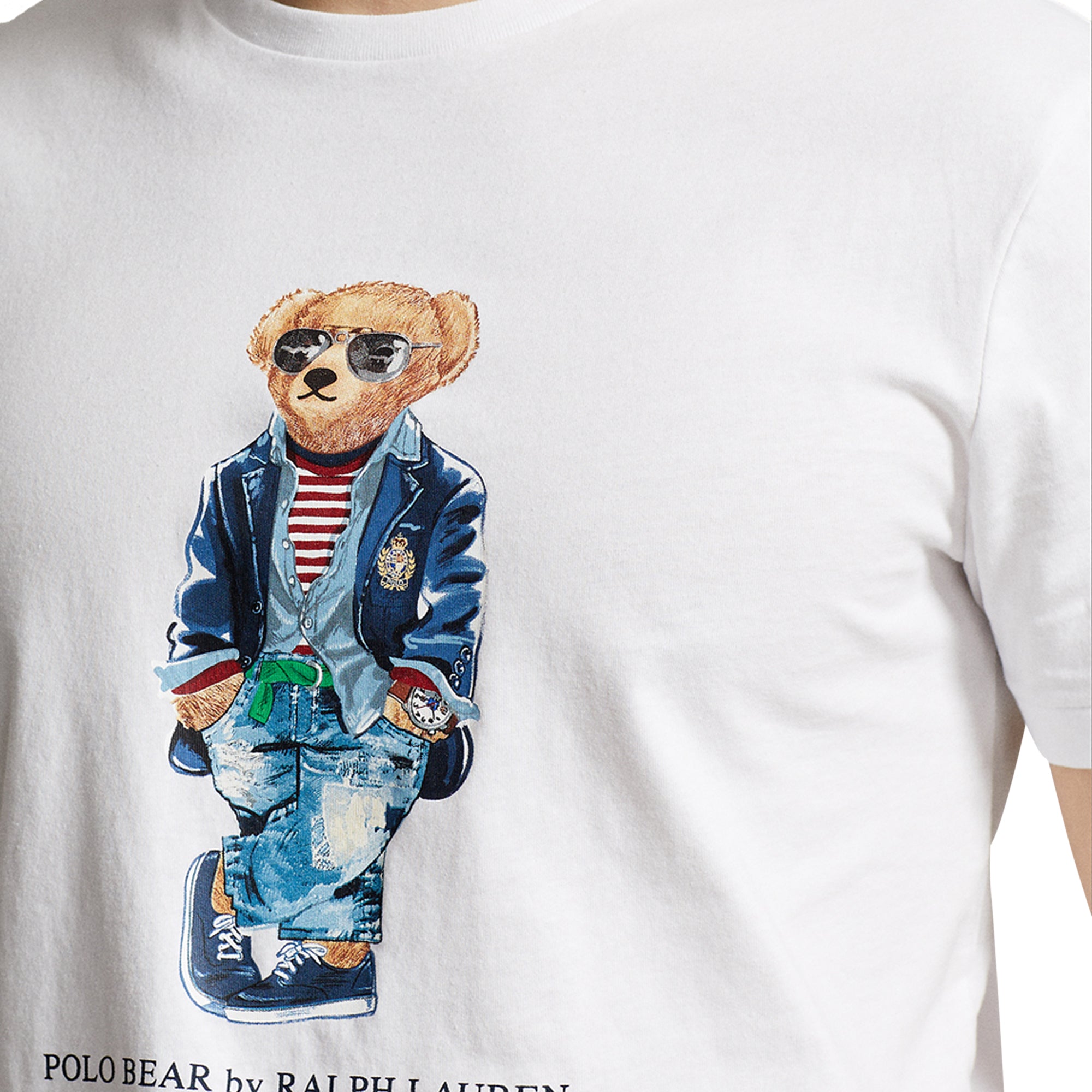 Polo Ralph Lauren Men's Classic Fit (White) Novelty Regatta Bear T-Shirt 710854497024