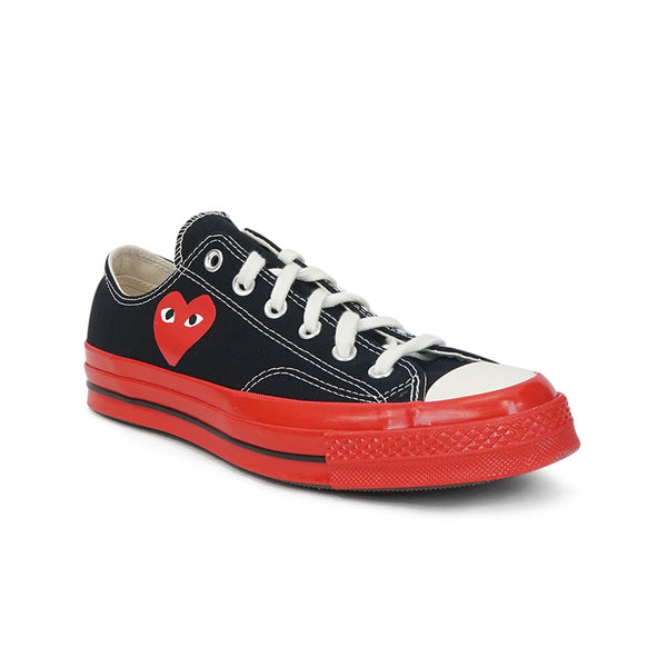 Converse x CDG PLAY Chuck '70 All Star Low (Black) Red Sole