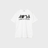 Comme des Garçons Play Logo Print (White) T-Shirt AZ-T068-051-1