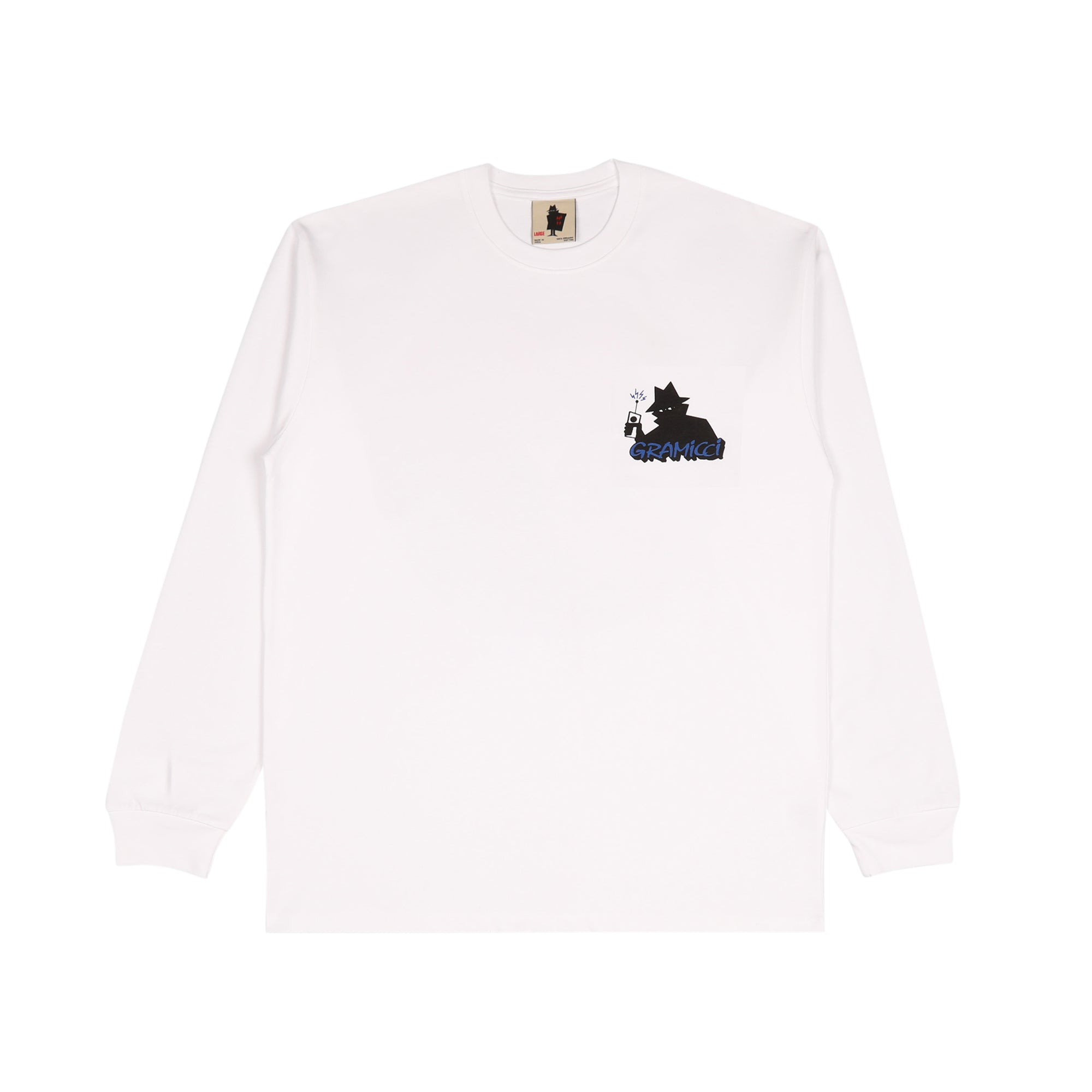 REAL BAD MAN X GRAMICCI DUDE LS TEE WHITE RBM1208901
