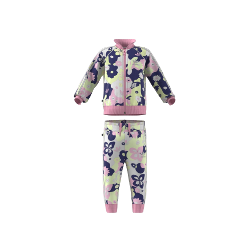 White Flower Allover Print SST Set HE6929