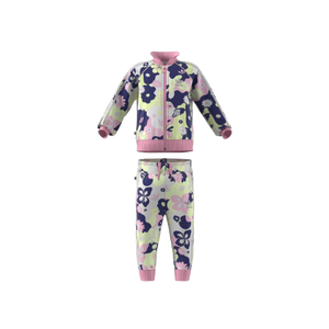 White Flower Allover Print SST Set HE6929