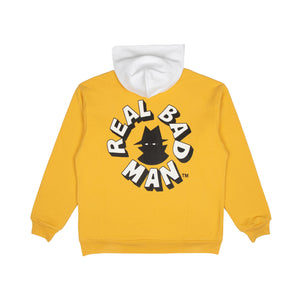 REAL BAD MAN 2 TONE HOOD FLEECE MUSTARD  RBM1206801