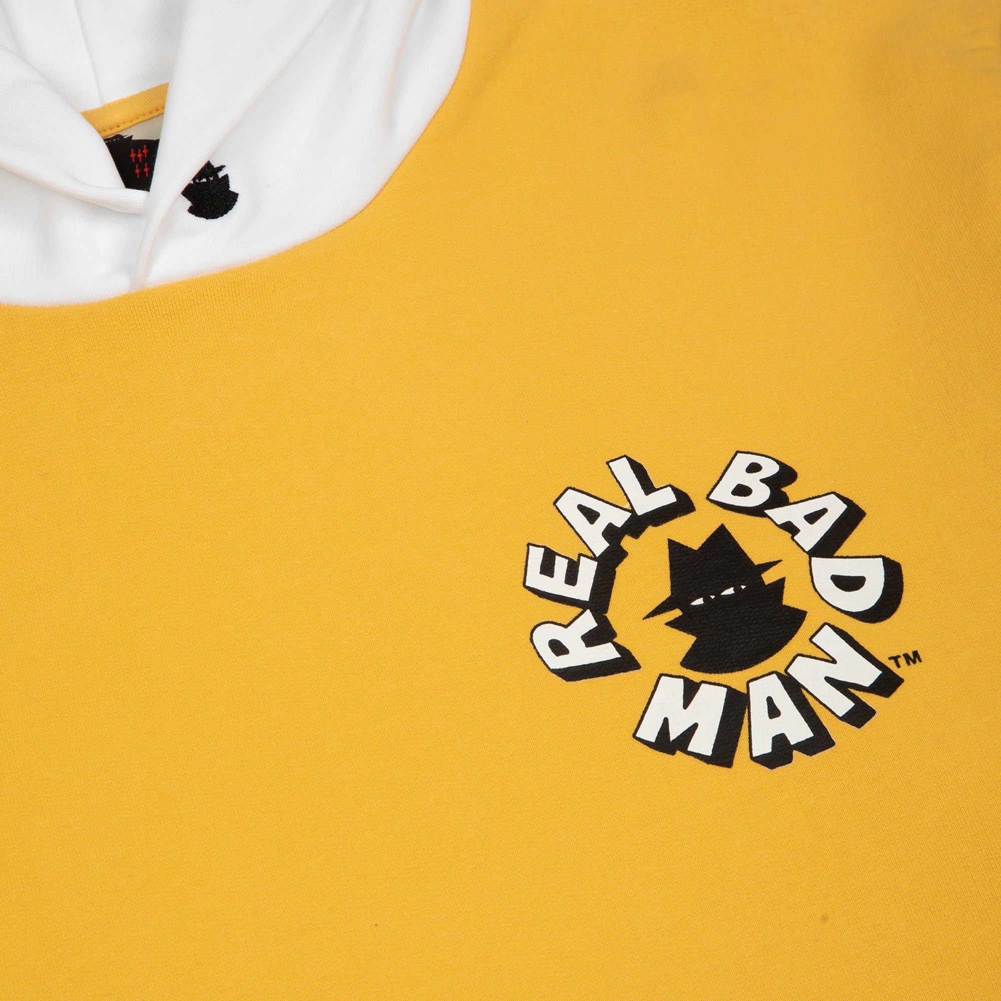 REAL BAD MAN 2 TONE HOOD FLEECE MUSTARD  RBM1206801