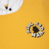REAL BAD MAN 2 TONE HOOD FLEECE MUSTARD  RBM1206801