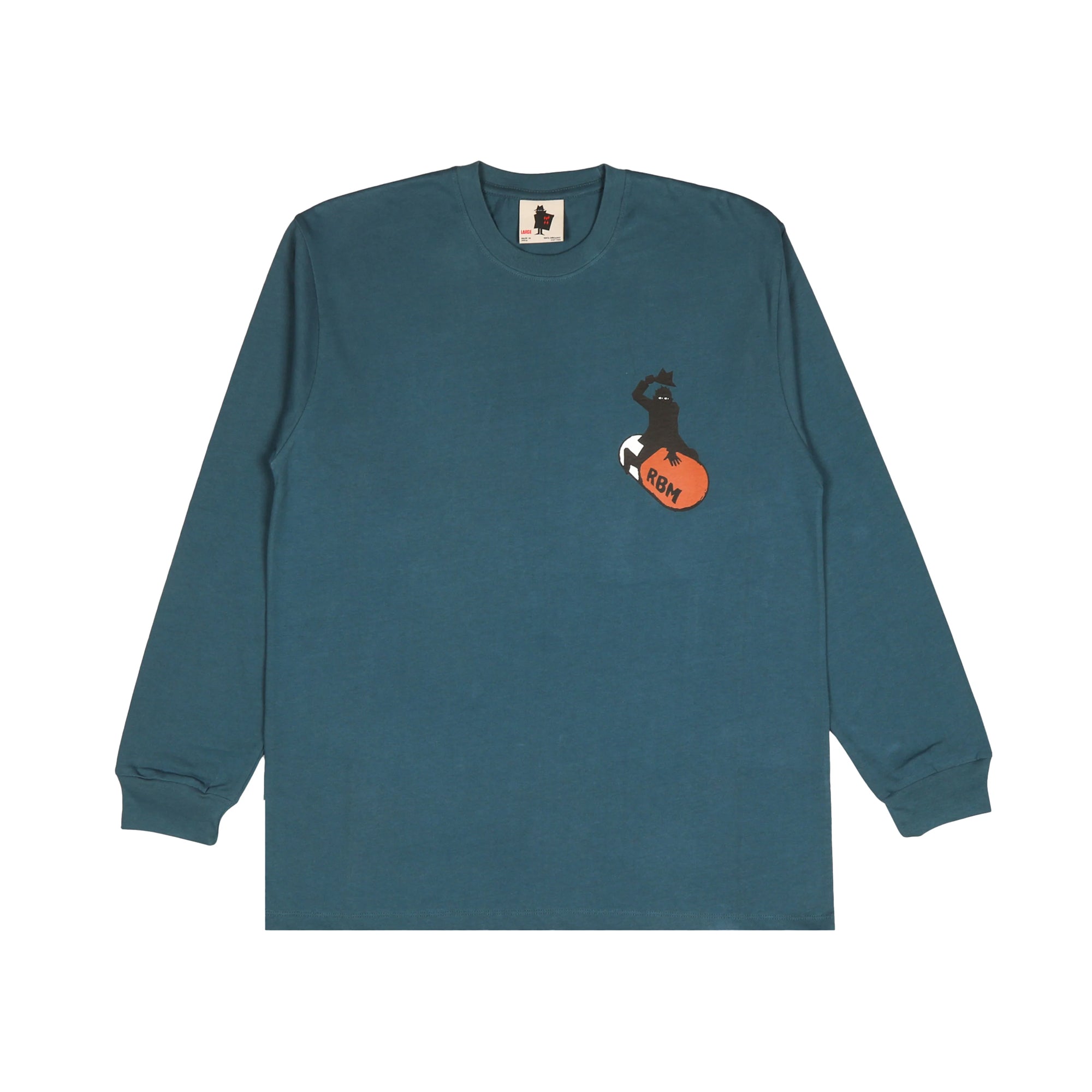 REAL BAD MAN "STOP WORRYING" LONG SLEEVE TEE DEEP DIVE RBM1208101