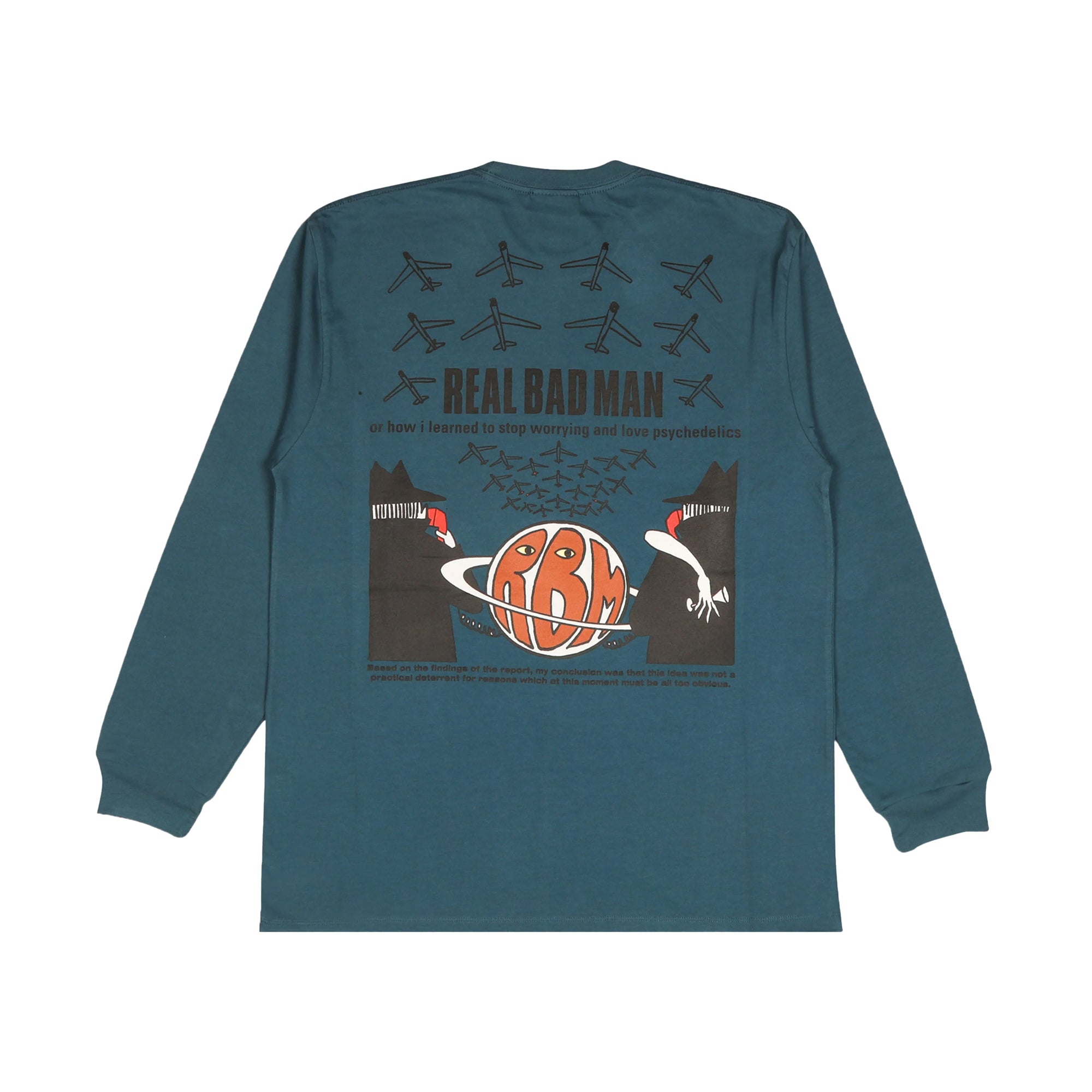 REAL BAD MAN "STOP WORRYING" LONG SLEEVE TEE DEEP DIVE RBM1208101
