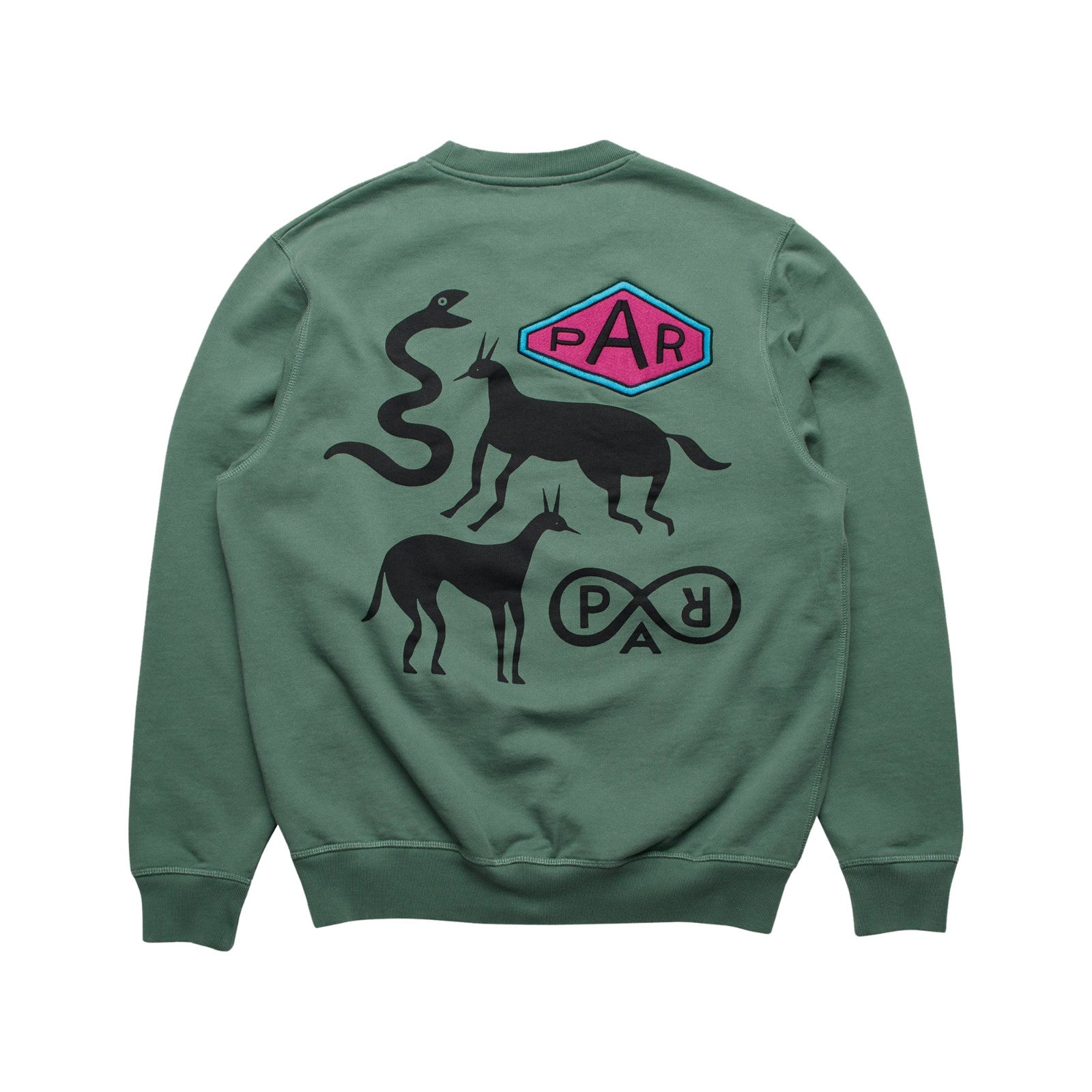 Parra snaked by a horse crew neck sweatshirt 50216