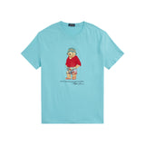 Polo Polo Ralph Lauren BUCKET TROPICAL HAT BEAR (Perfect Turquoise) Classic Fit T-Shirt 710854497021