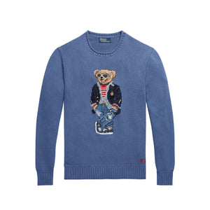 Polo Polo Ralph Lauren (Blue Heaven) Regatta Polo Bear Cotton Mockneck Sweater 710909198001