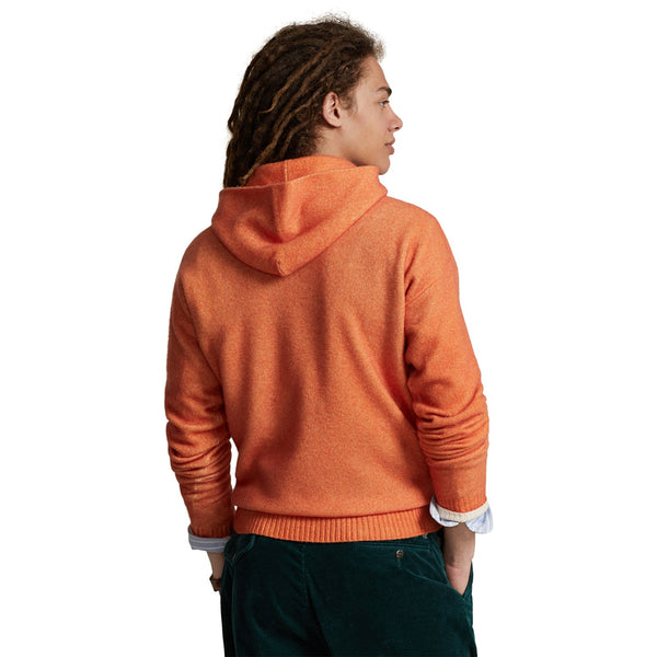 Polo Polo Ralph Lauren Long Sleeve Wool (Spectrum Orange) Horsemen Print  Hooded Sweatshirt 710917391001 – Kick Theory