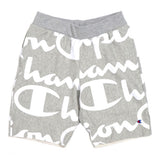 Reverse Weave All Over Print Cut Off Shorts