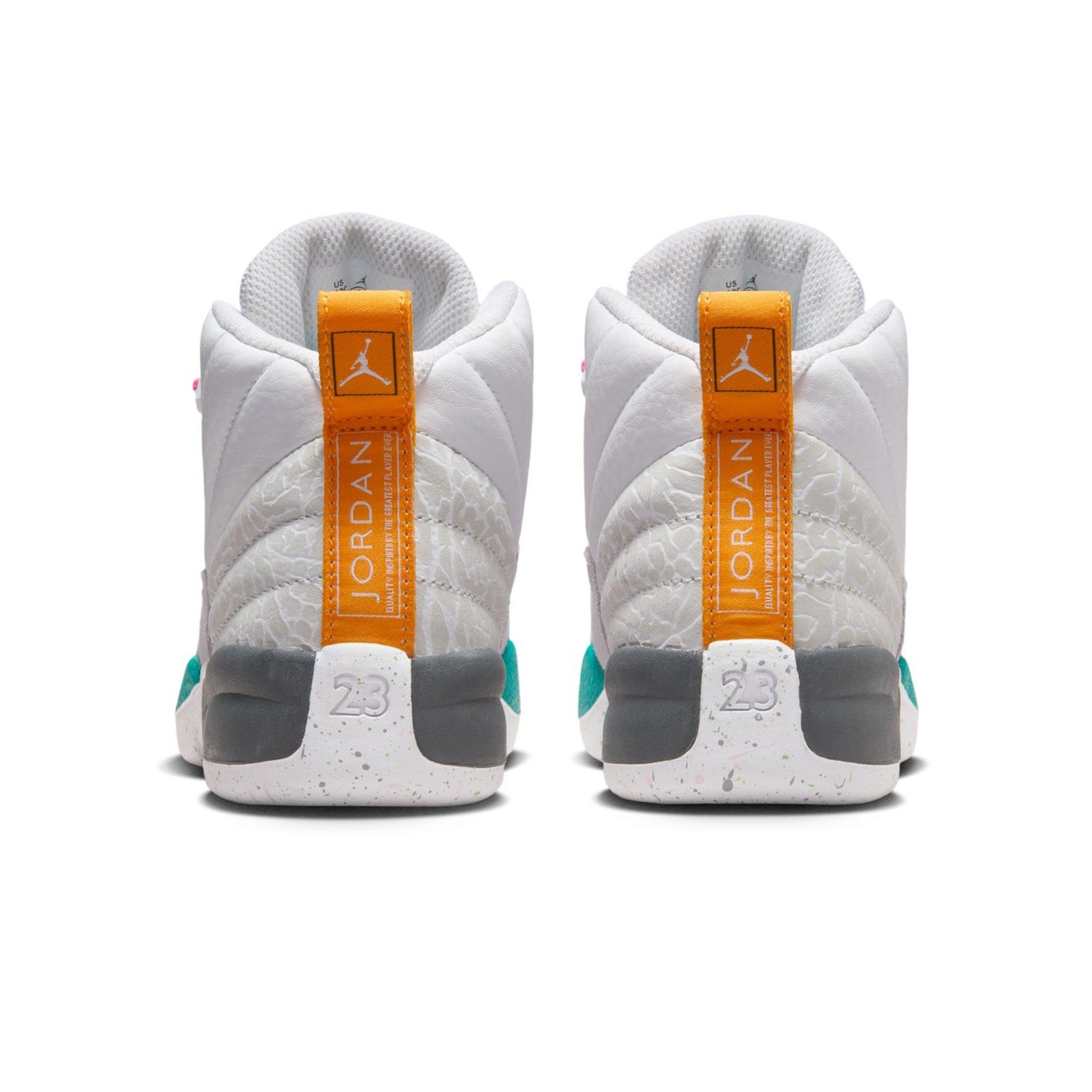 Air Jordan 12 Retro "White Vapor Green" Pre-School Kids Shoes 151186-130