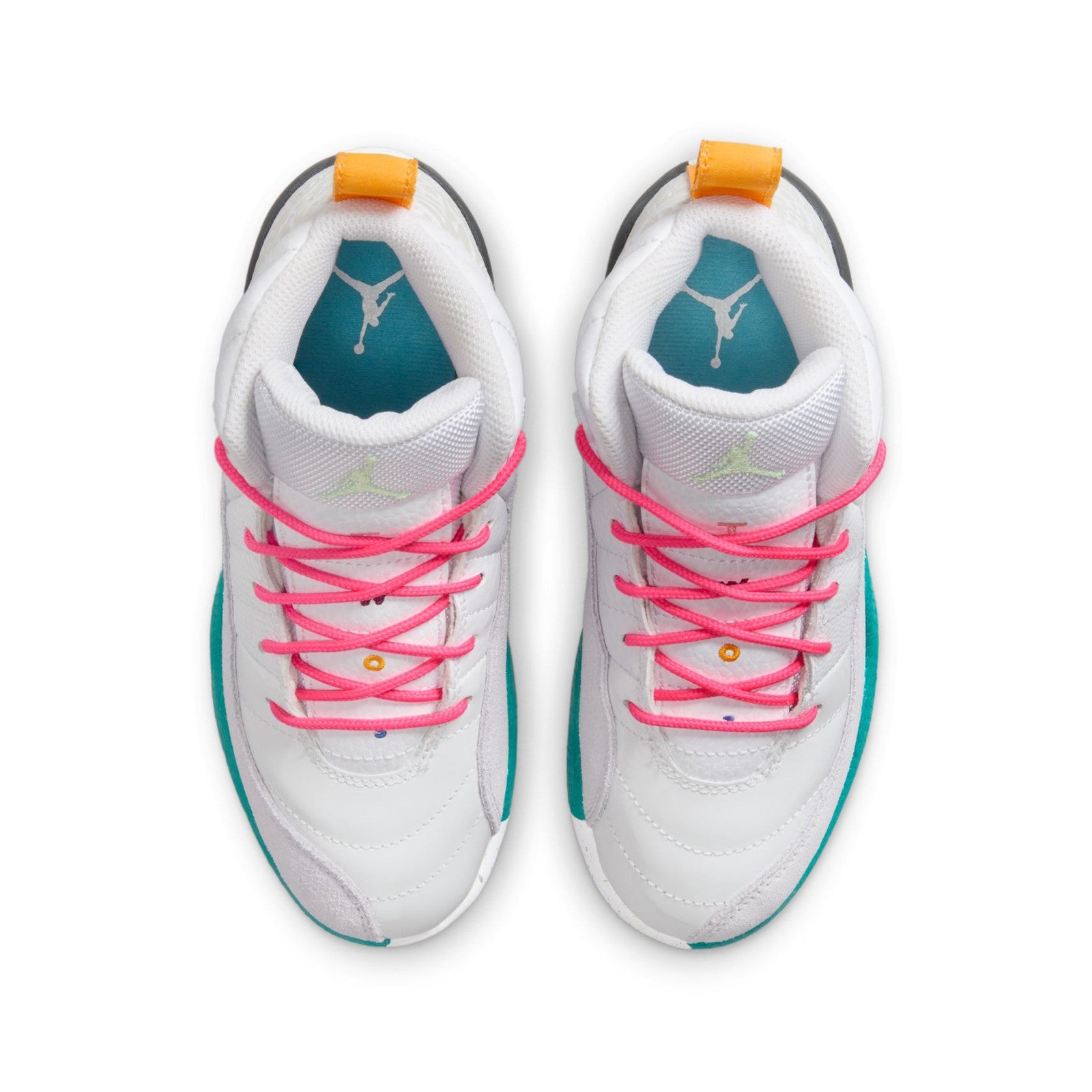 Air Jordan 12 Retro "White Vapor Green" Pre-School Kids Shoes 151186-130