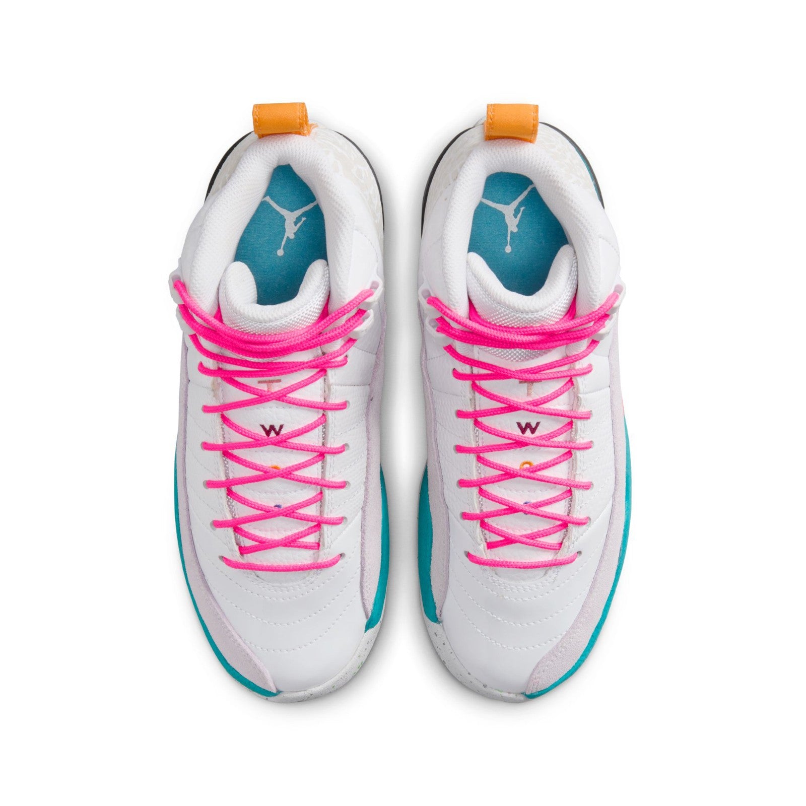 Air Jordan 12 Retro "White Vapor Green" Grade Schol Kids Shoes 153265-130