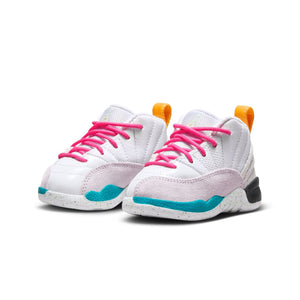 Air Jordan 12 Retro "White Vapor Green" Toddler Kids Shoes 850000-130