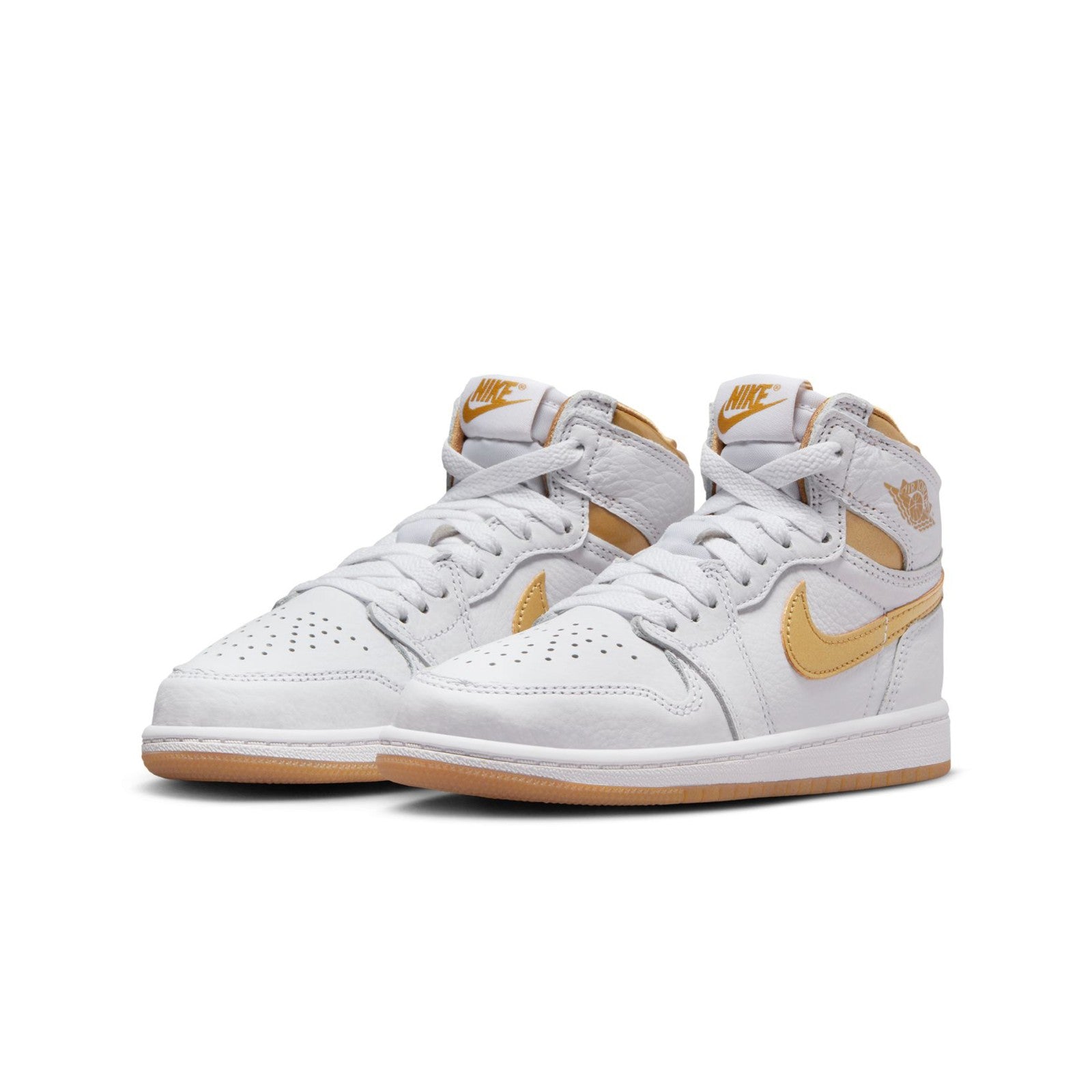 Air Jordan 1 Retro High OG "Metallic Gold" Pre-School Shoes Girls/pre school Shoes FD2597-107