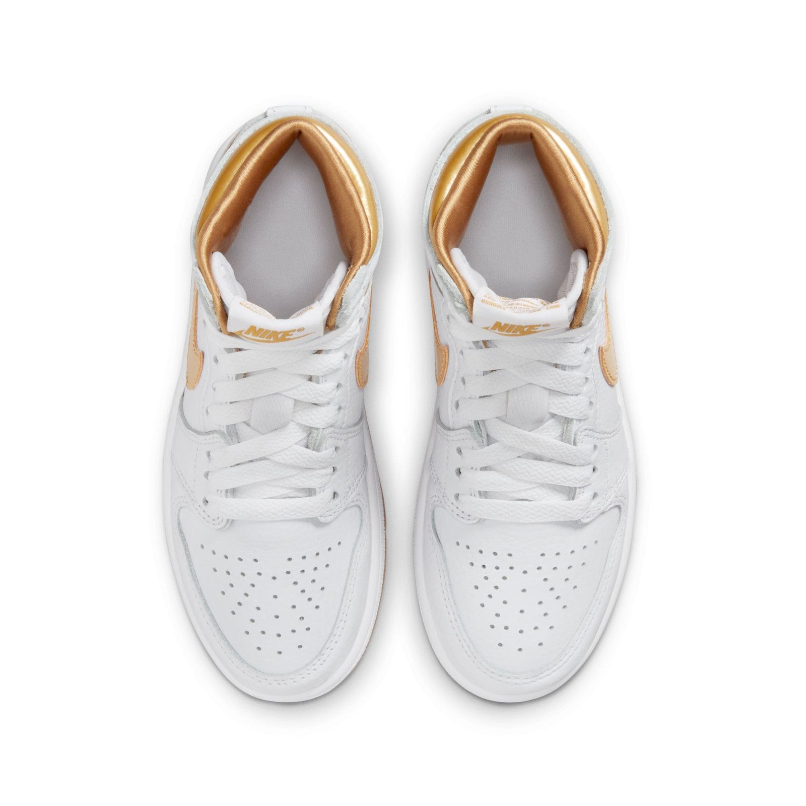 Air Jordan 1 Retro High OG "Metallic Gold" Pre-School Shoes Girls/pre school Shoes FD2597-107