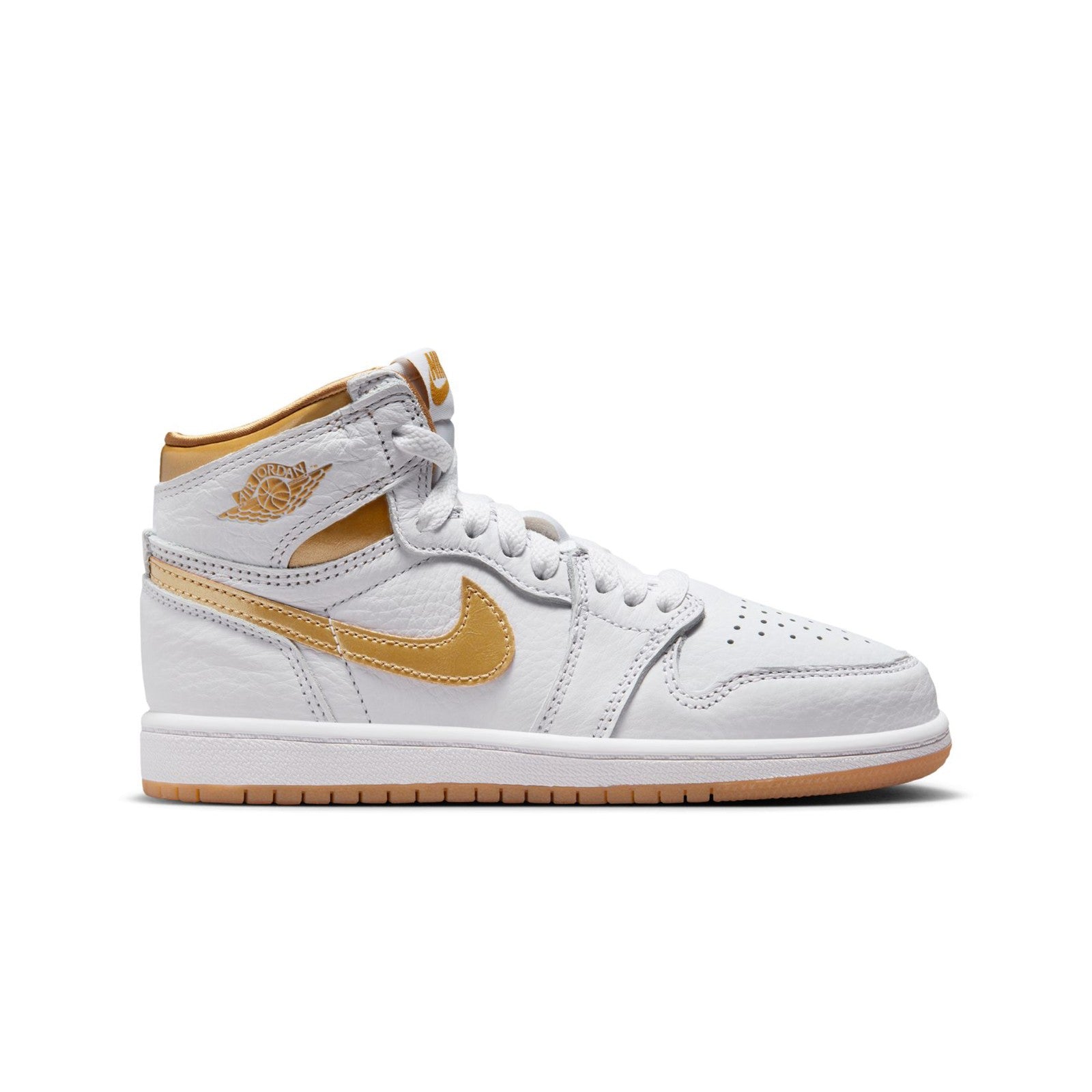 Air Jordan 1 Retro High OG "Metallic Gold" Pre-School Shoes Girls/pre school Shoes FD2597-107