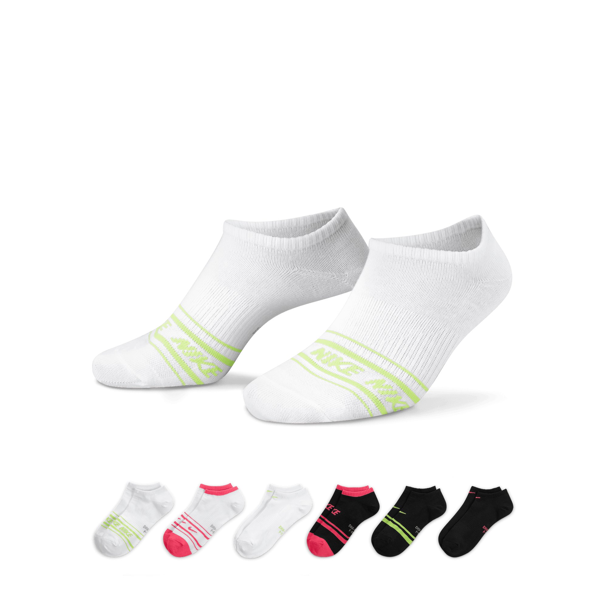 Nike Everyday Lightweight Women's Training No-Show Socks (6 Pairs) DA4222-904