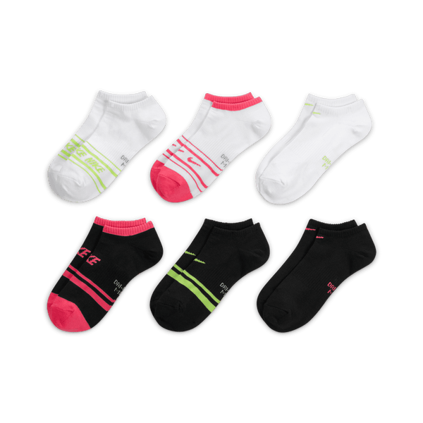 nike women's everyday lightweight no show socks multicolor 6 pack
