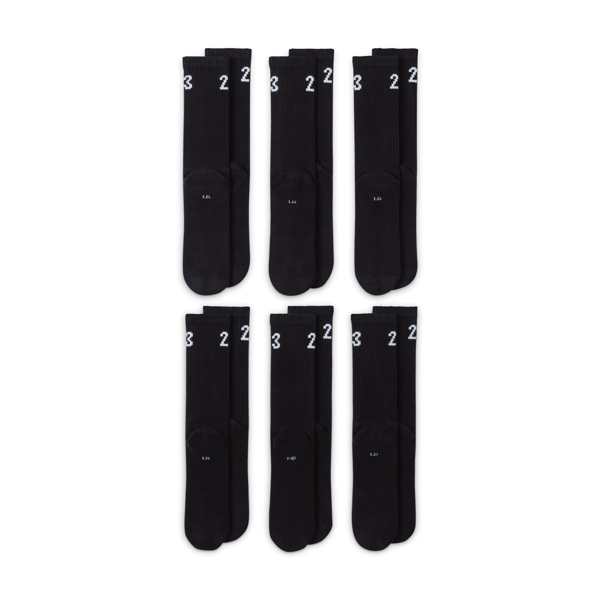 Jordan Essentials Crew Socks (6 Pairs) DH4287-010