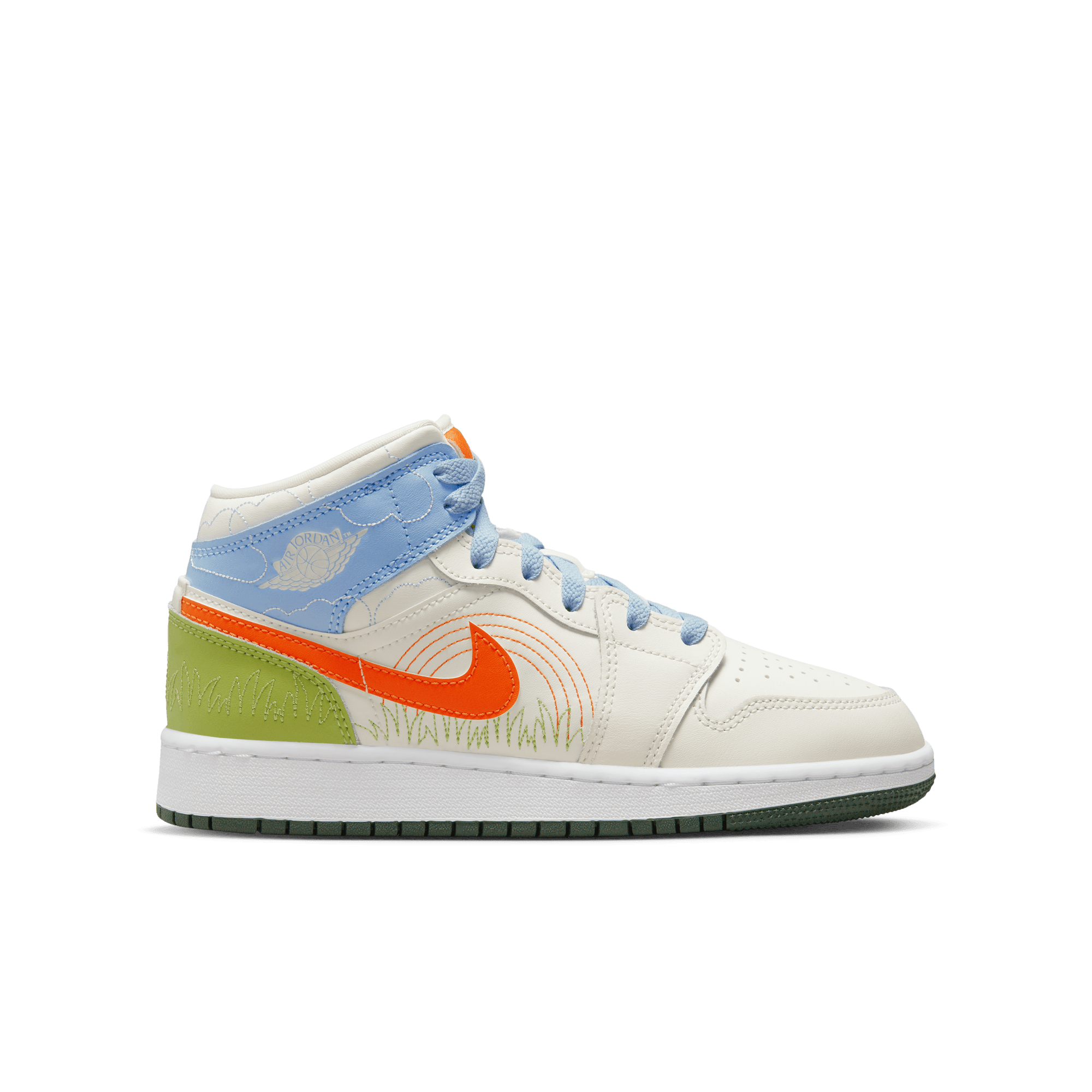 Air Jordan 1 MID SE (GS) 'Stitch' DX2462-100