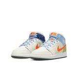 Air Jordan 1 MID SE (GS) 'Stitch' DX2462-100