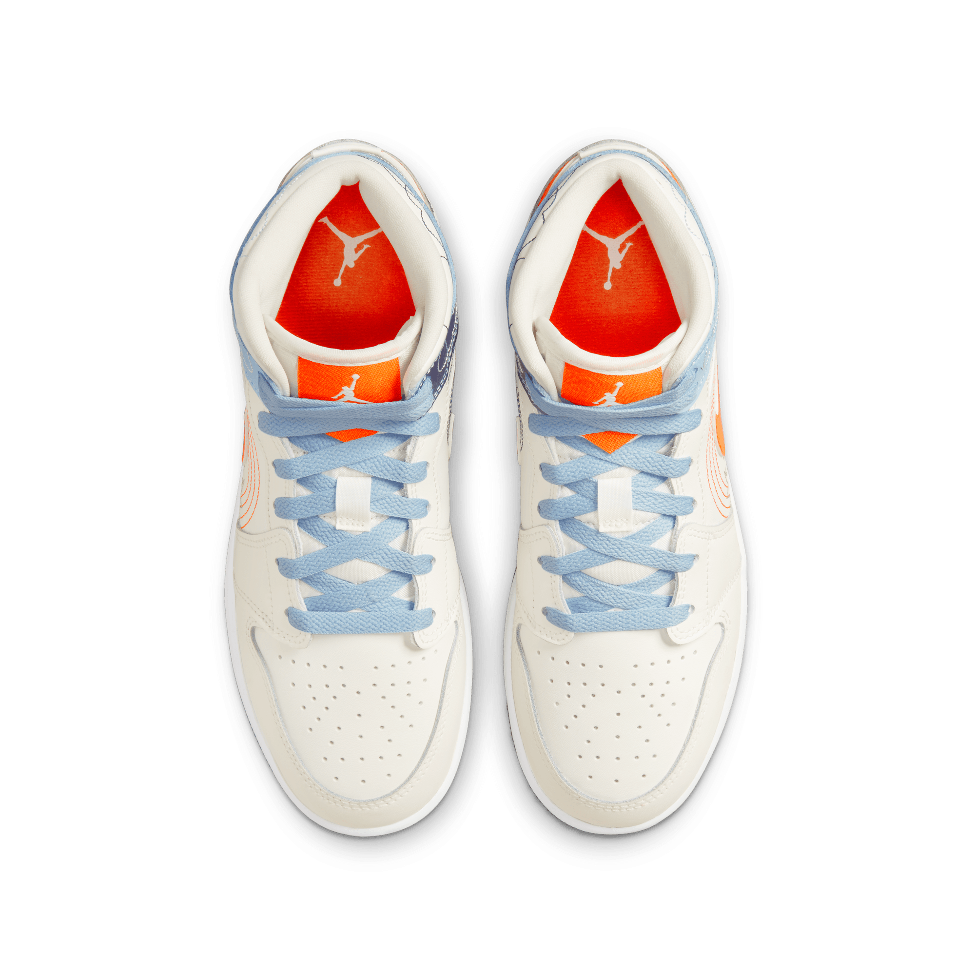 Air Jordan 1 MID SE (GS) 'Stitch' DX2462-100