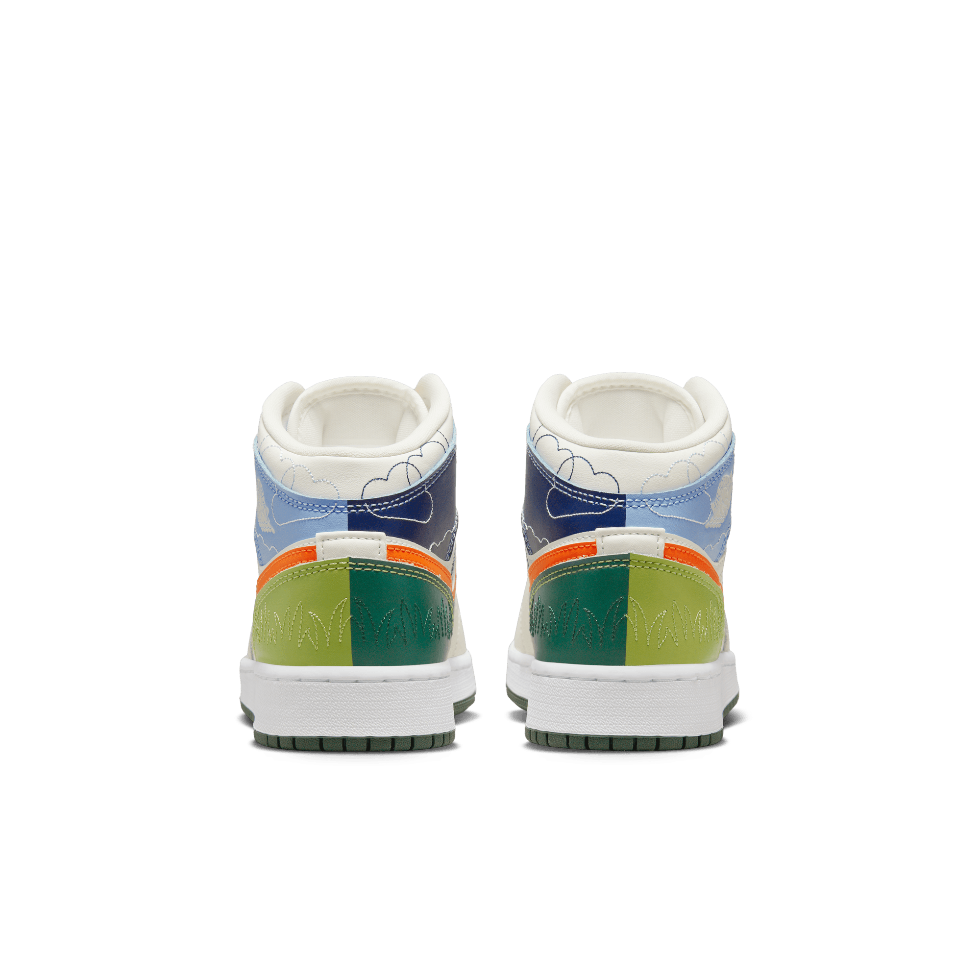 Air Jordan 1 MID SE (GS) 'Stitch' DX2462-100