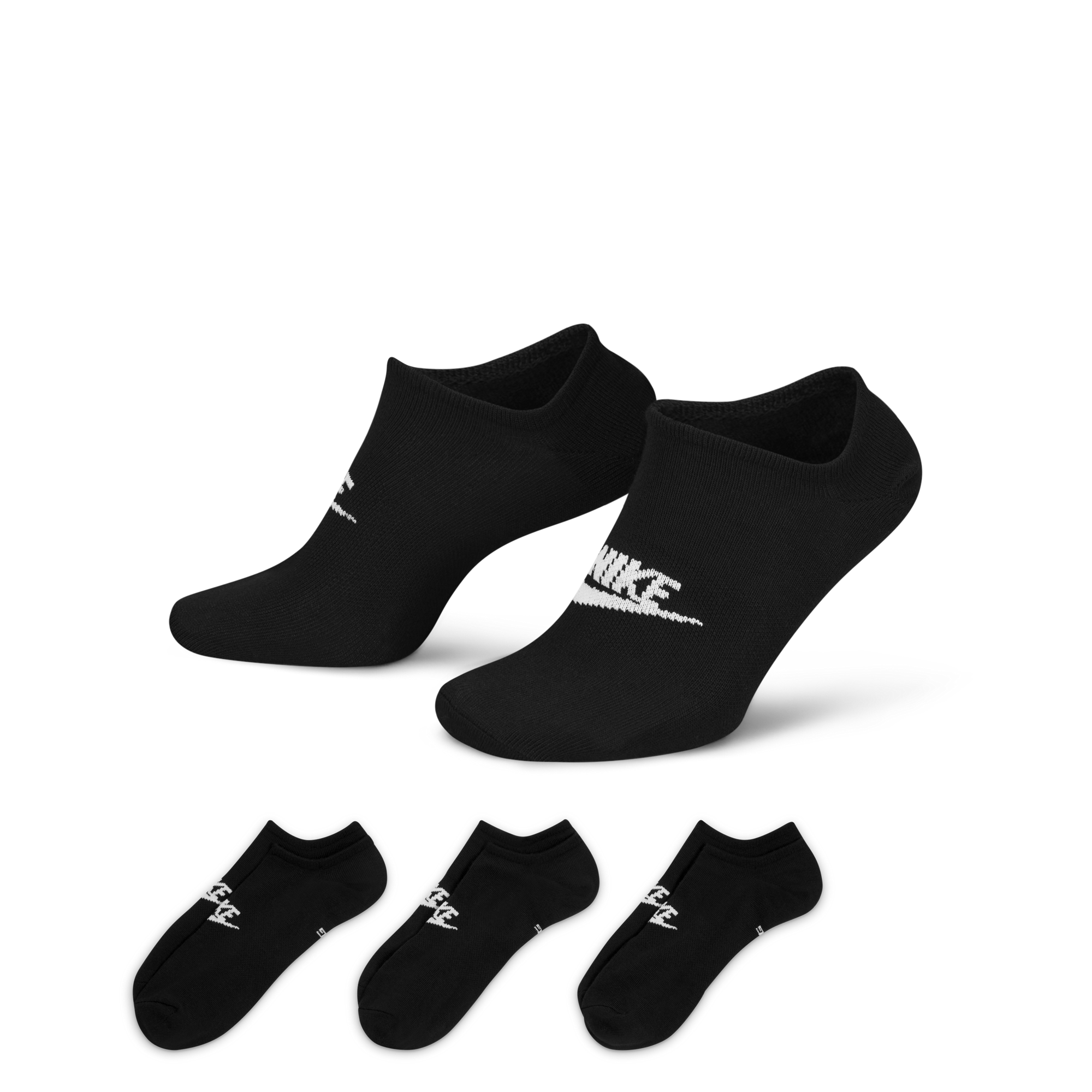 Nike Sportswear Everyday Essential No-Show Socks (3 Pairs) DX5075-010