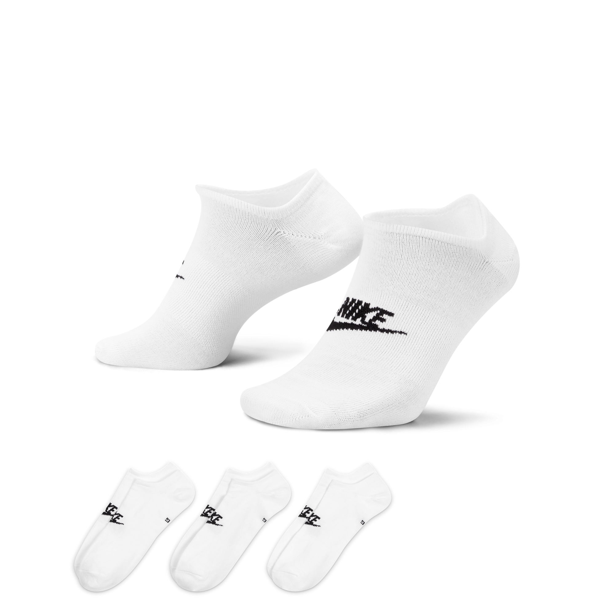 Nike Sportswear Everyday Essential No-Show Socks (3 Pairs) DX5075-100