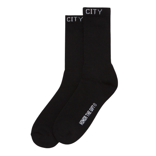 INNER CITY RIB SOCKS HTG230183-BLACK