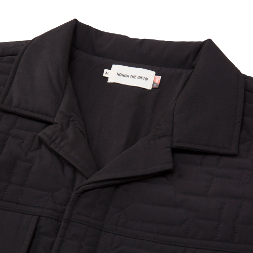H QUILTED JACKET
 HTG230166-BLACK