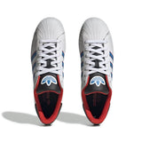 Adidas Originals Superstar (Cloud White/Bright Blue/Red) Men's Shoes ID4673 Men's ID4673