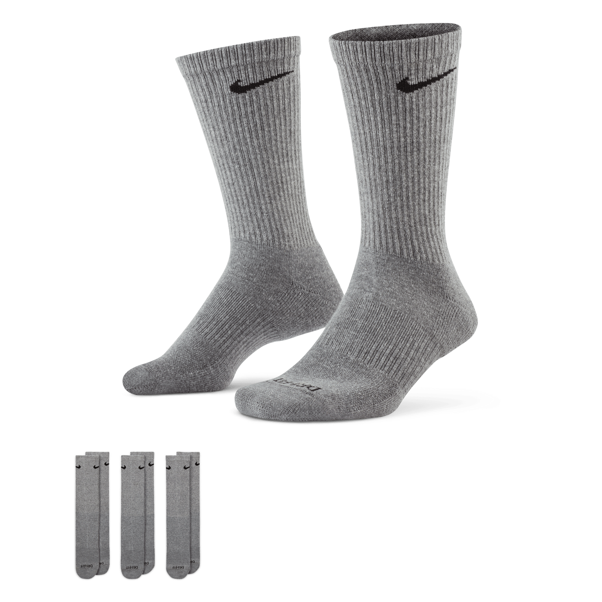 Nike Everyday Plus Cushioned Training Crew Socks (3 Pairs) SX6888-064