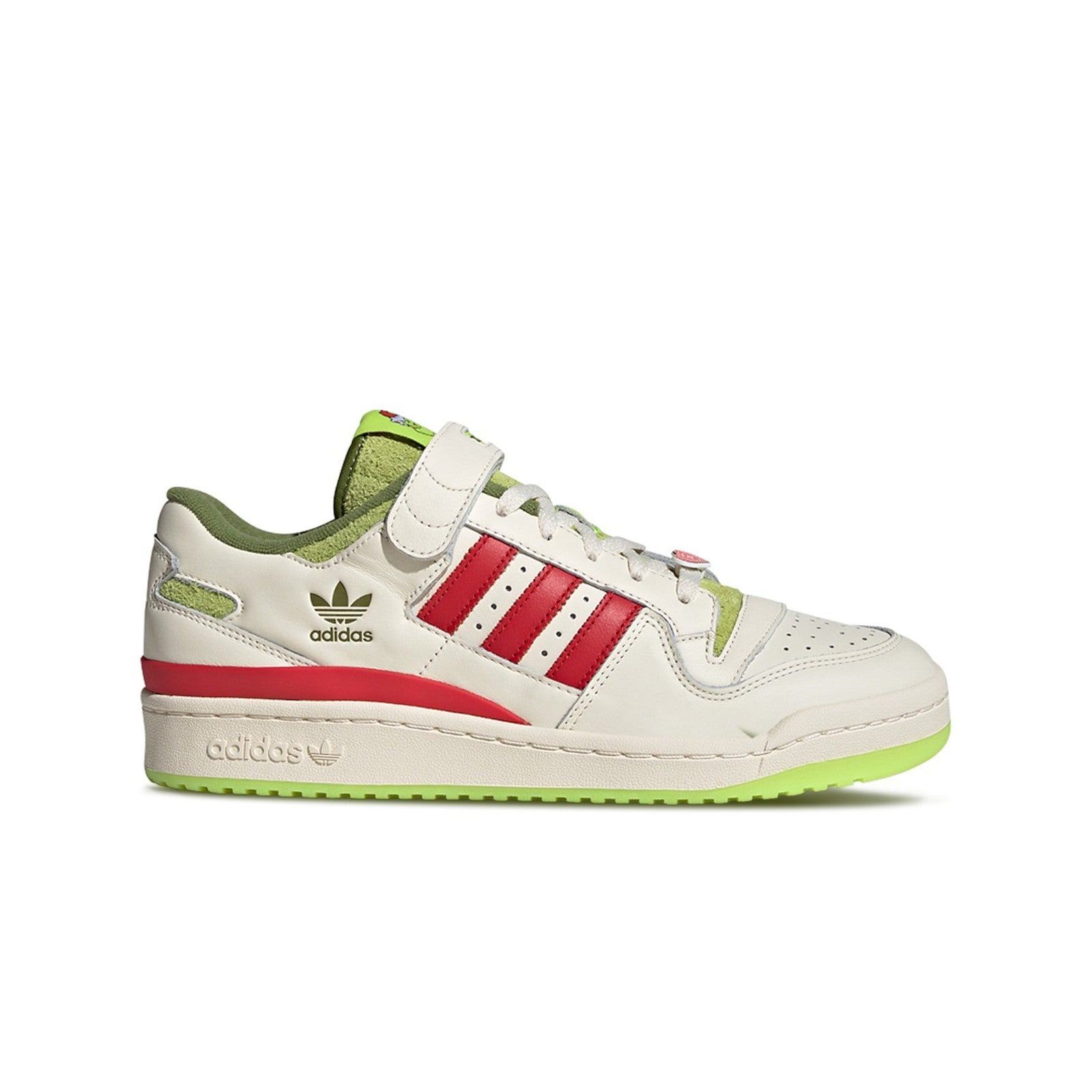 Adidas Originals Forum Low "The Grinch" (CWHITE/COLRED/SSLIME) Kids Shoes ID9175 Kids's ID9175