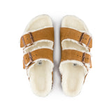 Birkenstock Arizona Shearling Suede Leather (Mink) Women's Sandals 1001136 1001135