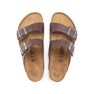 Birkenstock Arizona Grip Leather (Vintage Wood Roast) Men's Sandals 1023118 1023117