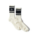 Parra Signature (White/Navy Blue) Crew socks 52280