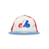 Montreal Expos New Era MLB Team Color Retro Crown Flat Visor Strapback Hat Cap 60597876