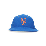 New York Mets New Era MLB 59FIFTY Retro Crown Wool Blue Fitted Cap Hat 60597948