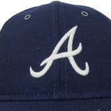 Atlanta Braves New Era MLB 59FIFTY Retro Crown Wool Navy Blue Fitted Cap Hat 60597953