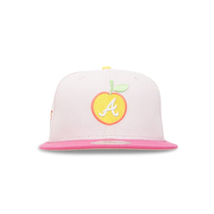 Atlanta Braves “Princess Peach” 2025 All Star Game Yellow Pink Peach New Era 5950 Fitted Cap