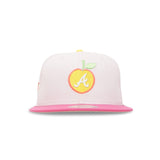 Atlanta Braves “Princess Peach” 2025 All Star Game Yellow Pink Peach New Era 5950 Fitted Cap