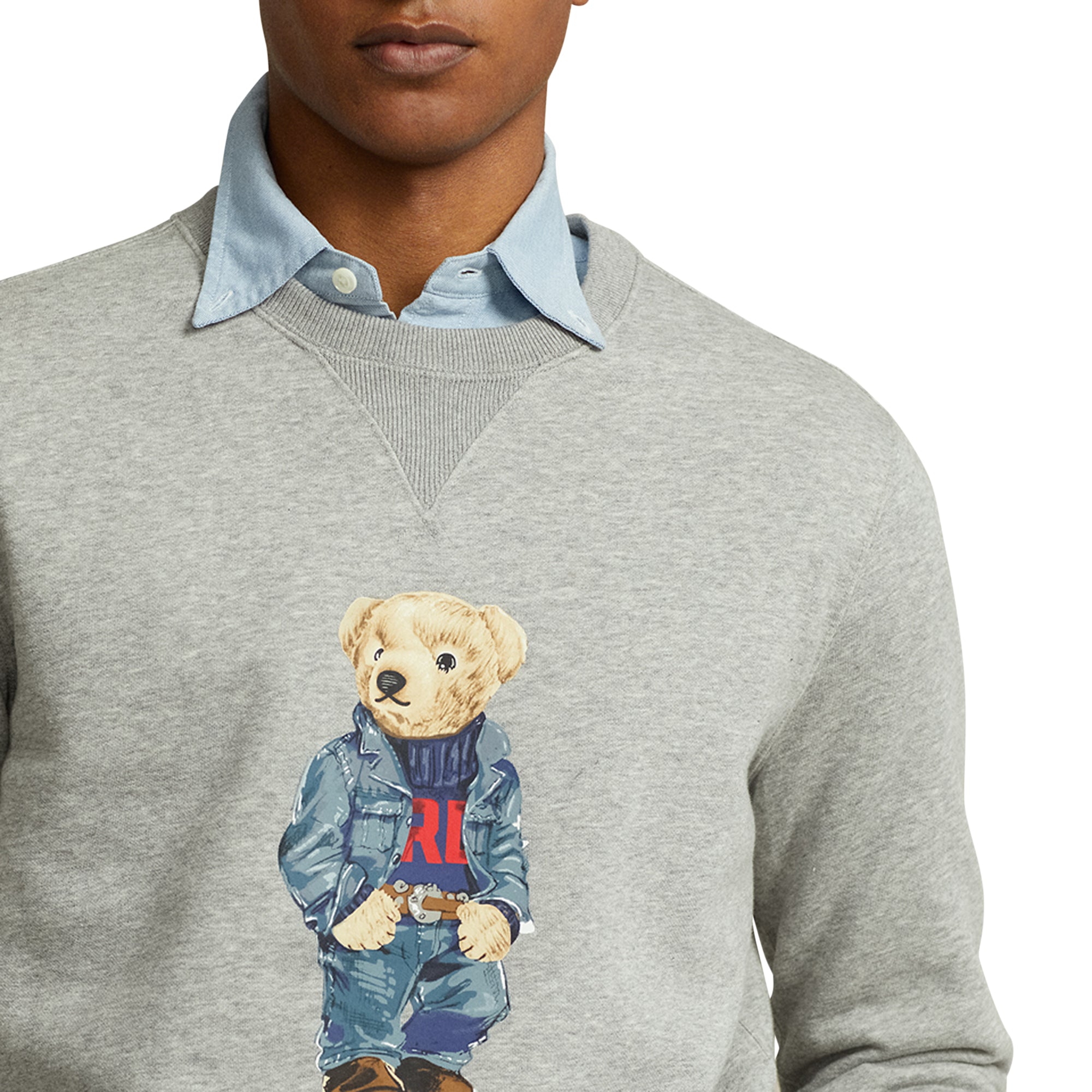 Ralph Lauren Kids Teddy Bear-print Crew Neck Sweatshirt