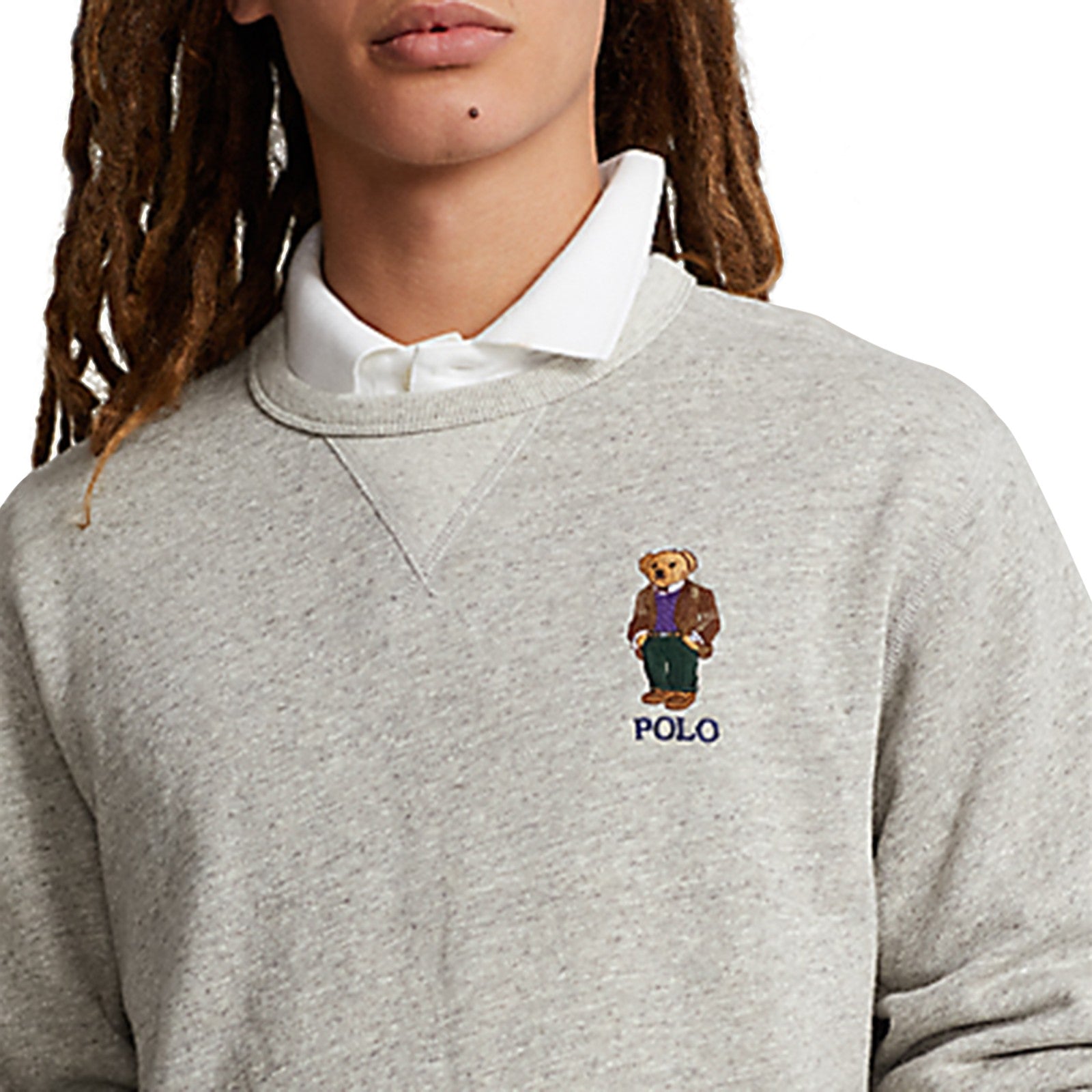 Polo Bear Embroidered Cotton Sweater in Black - Polo Ralph Lauren Kids