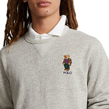 Polo Ralph Lauren Long Sleeve Vintage Fleece (Heather) Novelty Bear Crewneck Sweatshirt 710920438001