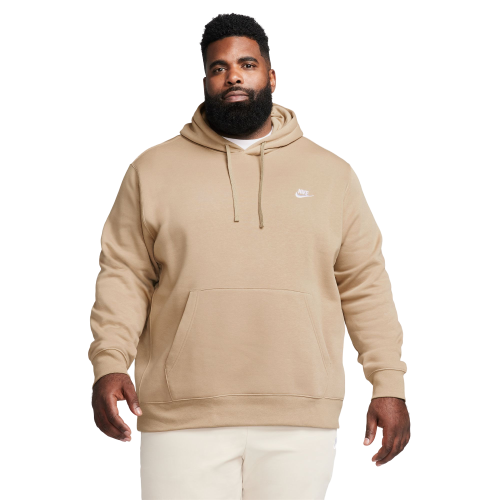 Nike Sportswear Club Fleece Pullover Hoodie 'Khaki/Khaki/White